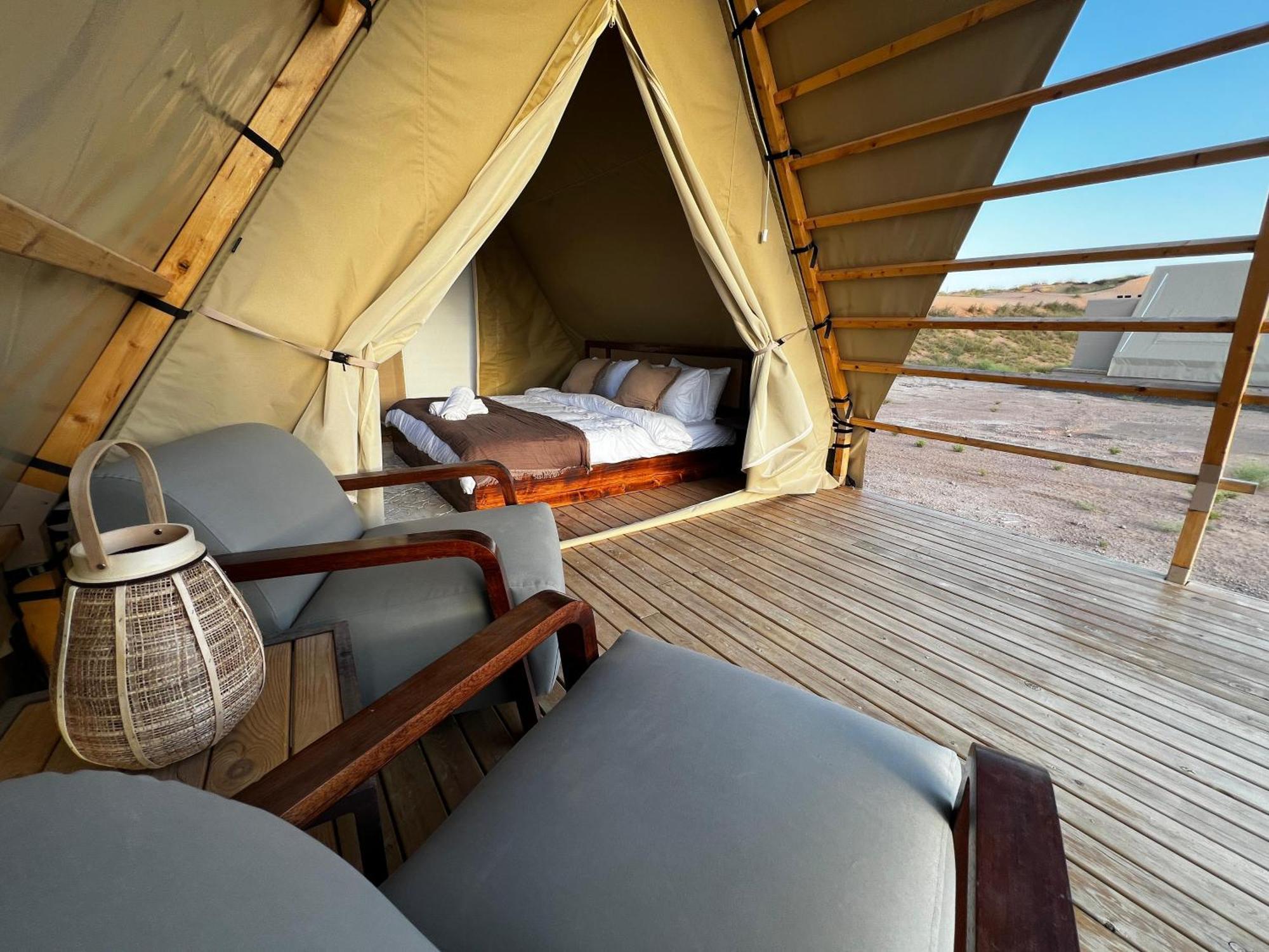 Adventurer Camp Hotell Al Wāşil Eksteriør bilde