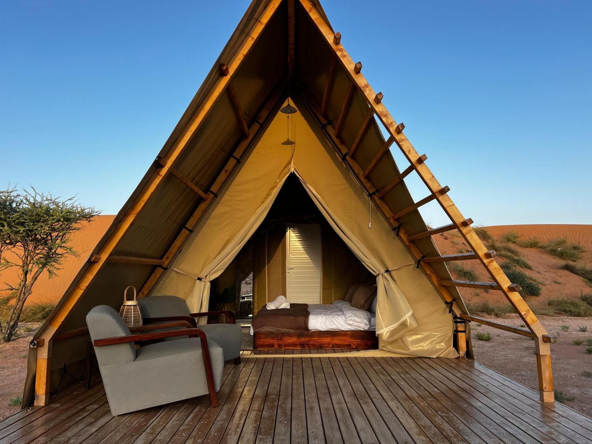 Adventurer Camp Hotell Al Wāşil Eksteriør bilde