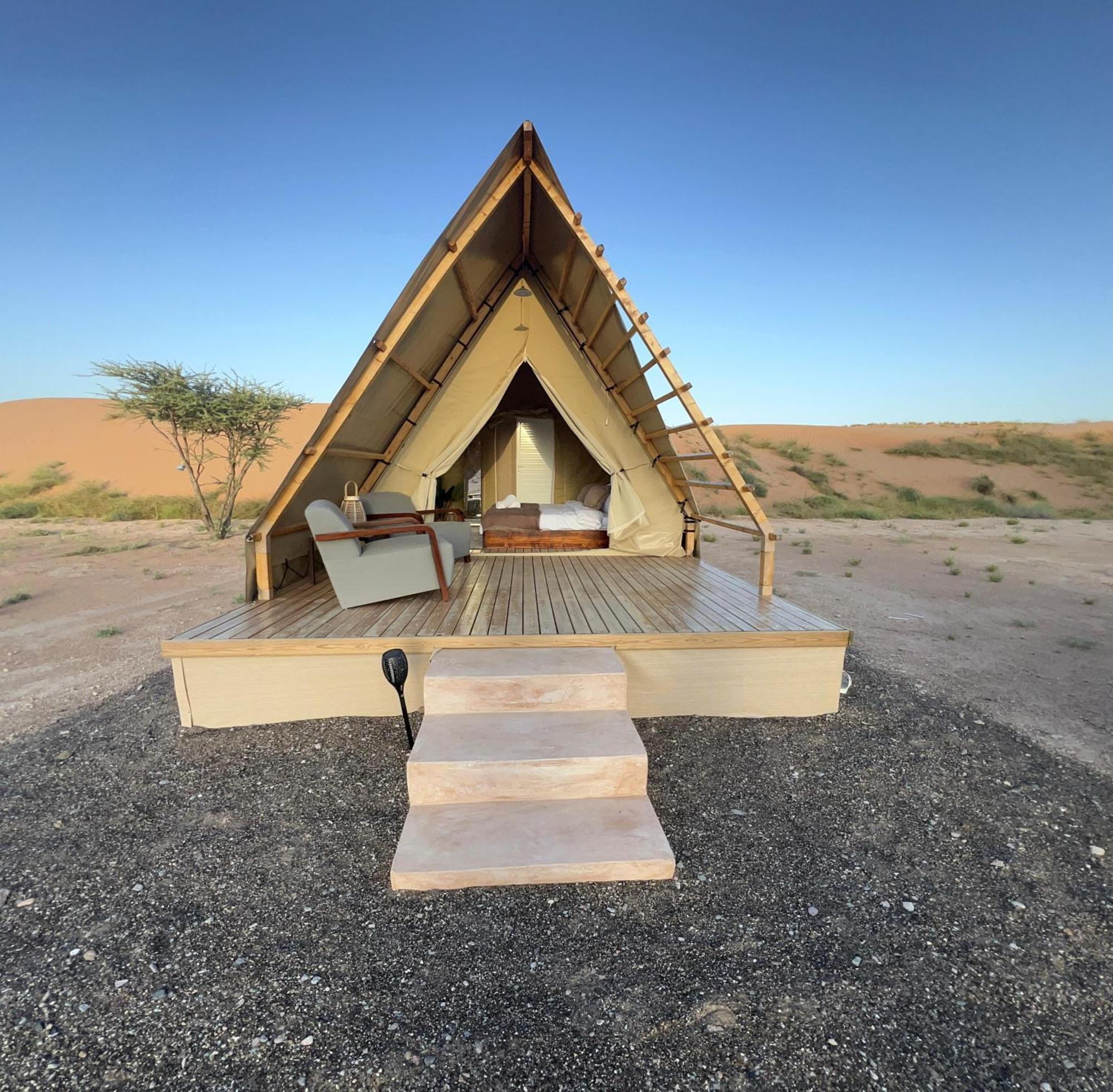 Adventurer Camp Hotell Al Wāşil Eksteriør bilde